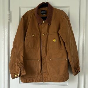 Carhartt Loose Fit Brown Tan Chore Coat
